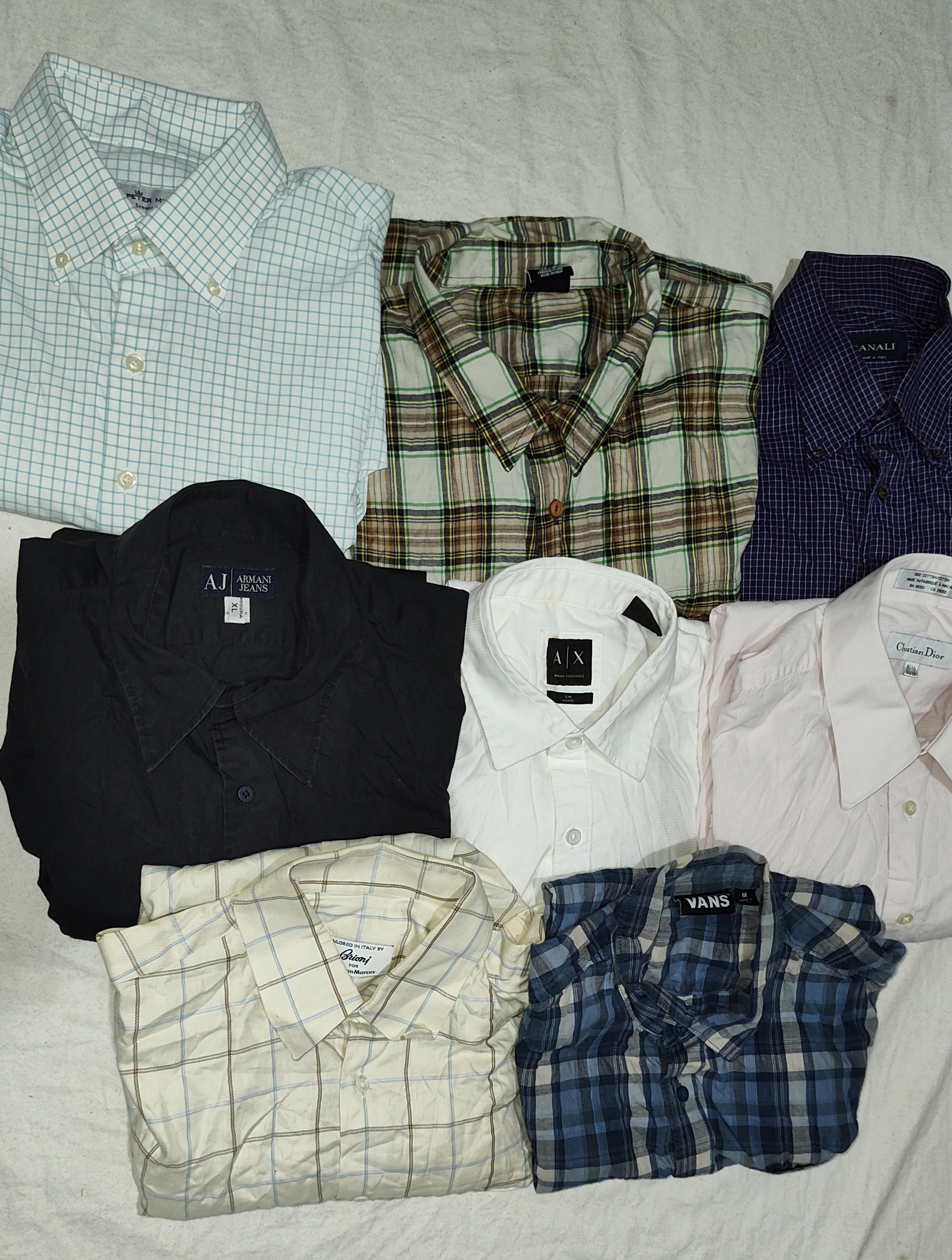 Armani/ Christian Dior shirts mix brands