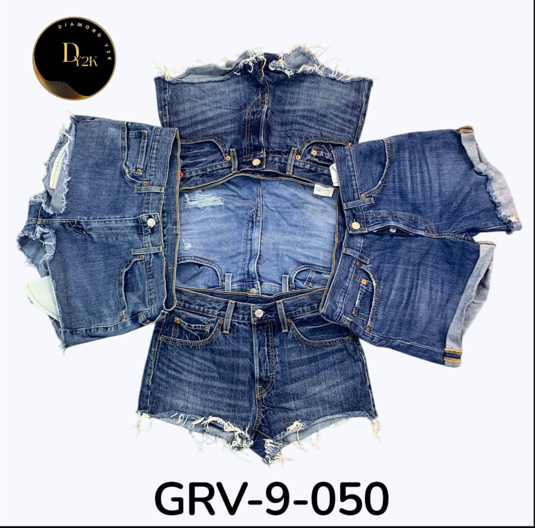 Levi’s Mix Shorts – Denim auténtico Y2K, esencial de moda diaria (GRV-9-050)