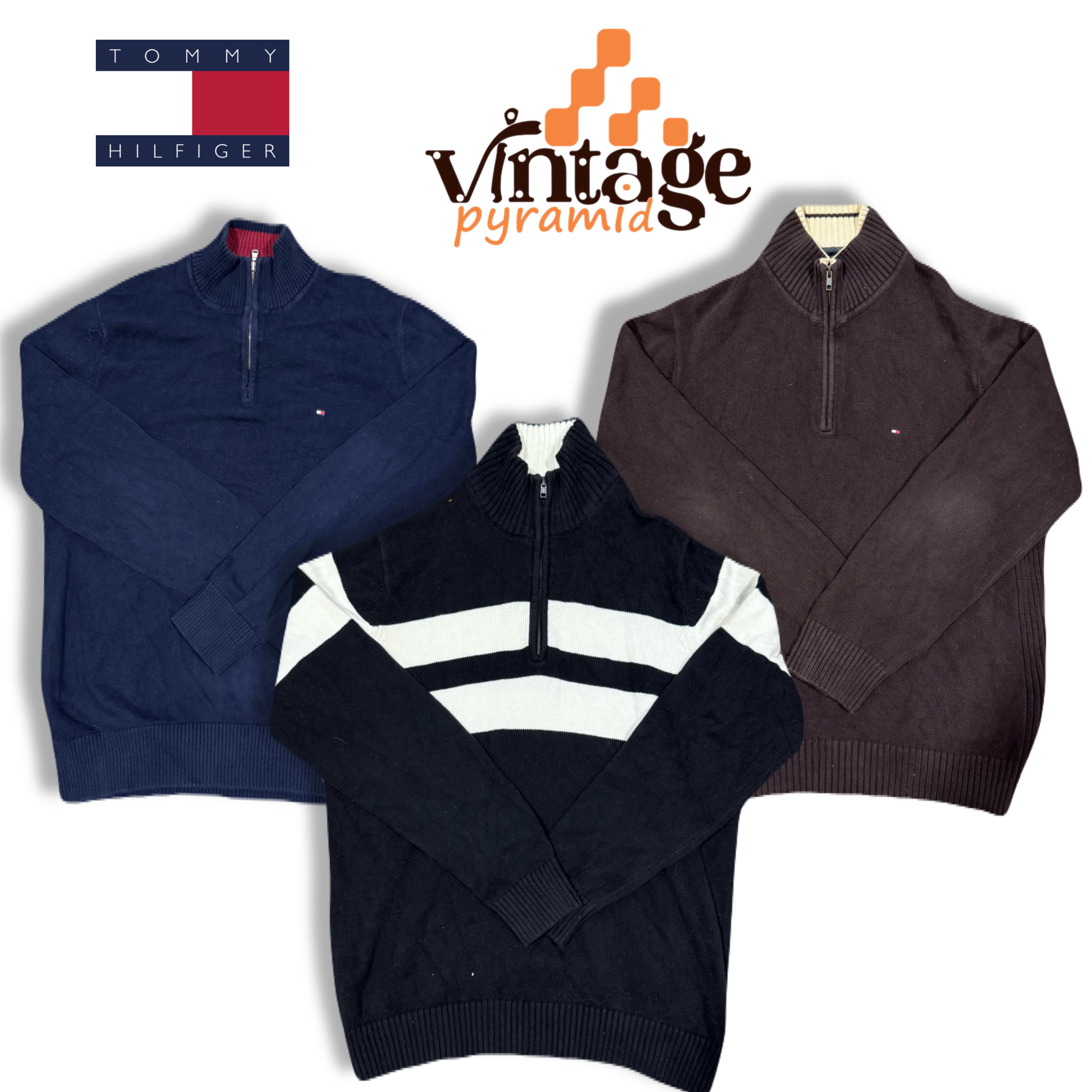 VPX52 Tommy Hilfiger suéteres de media cremallera