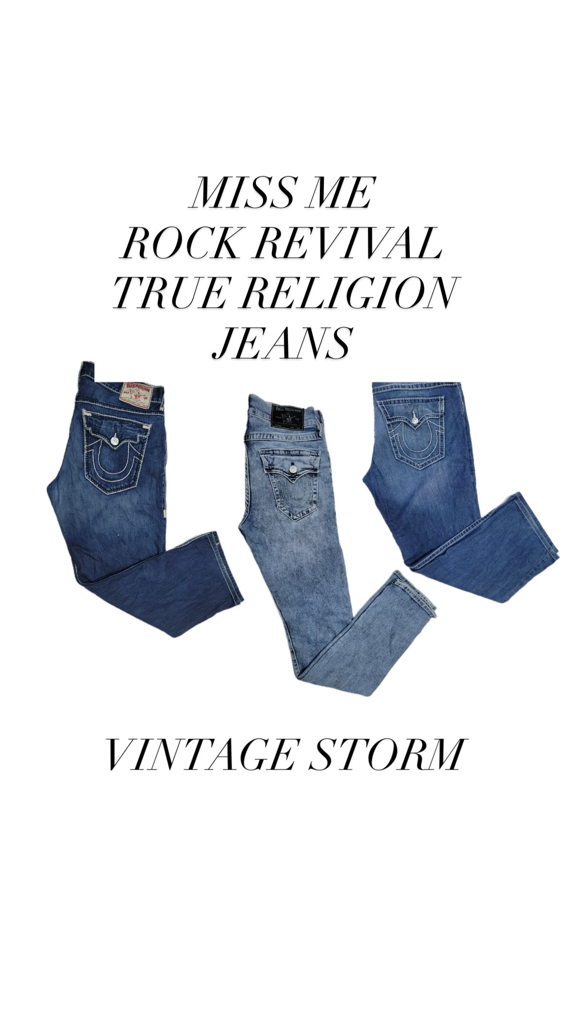 Miss Me Rock Revival True Religion Jeans - VS001