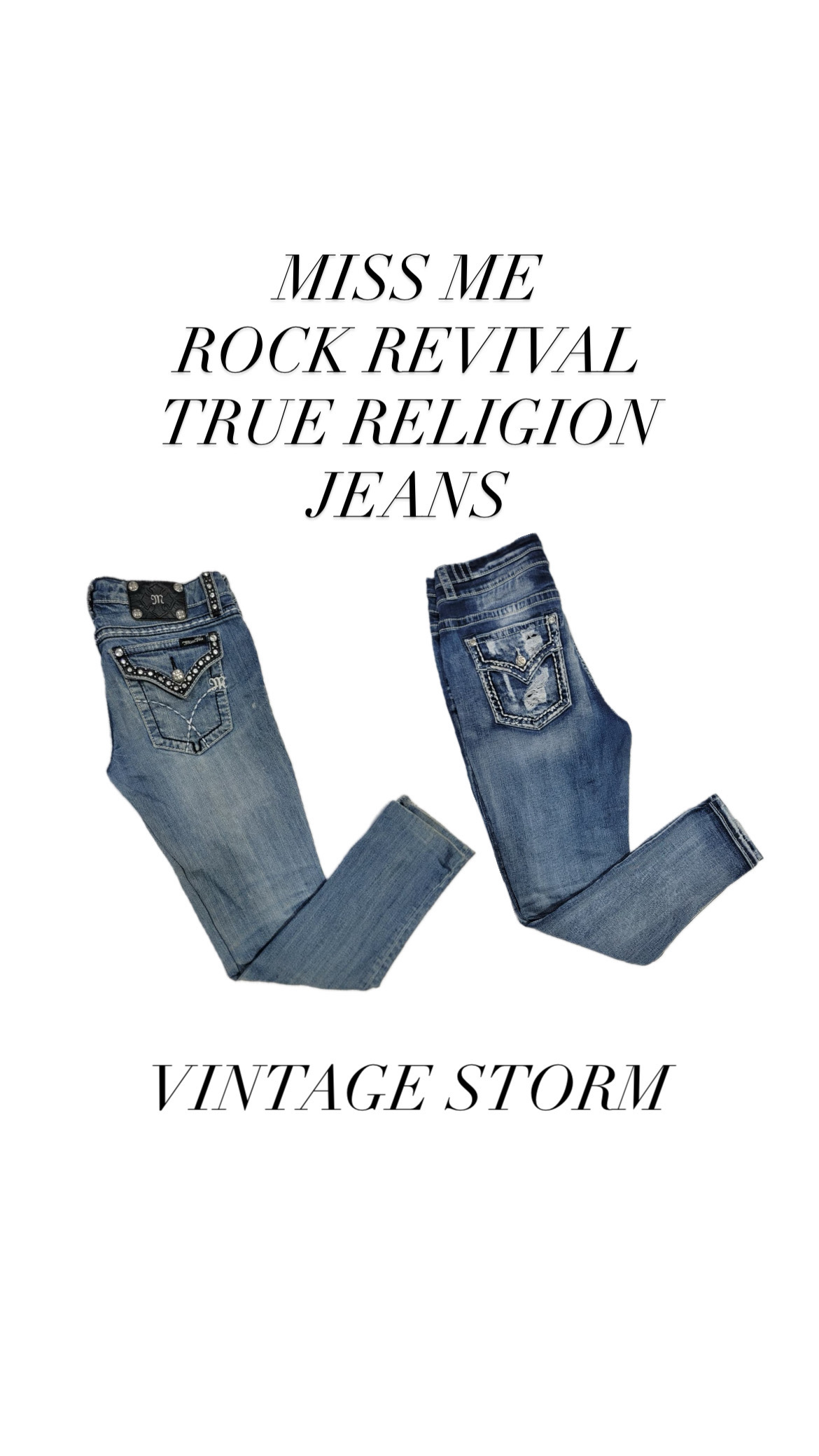Miss Me Rock Revival True Religion Jeans - VS001