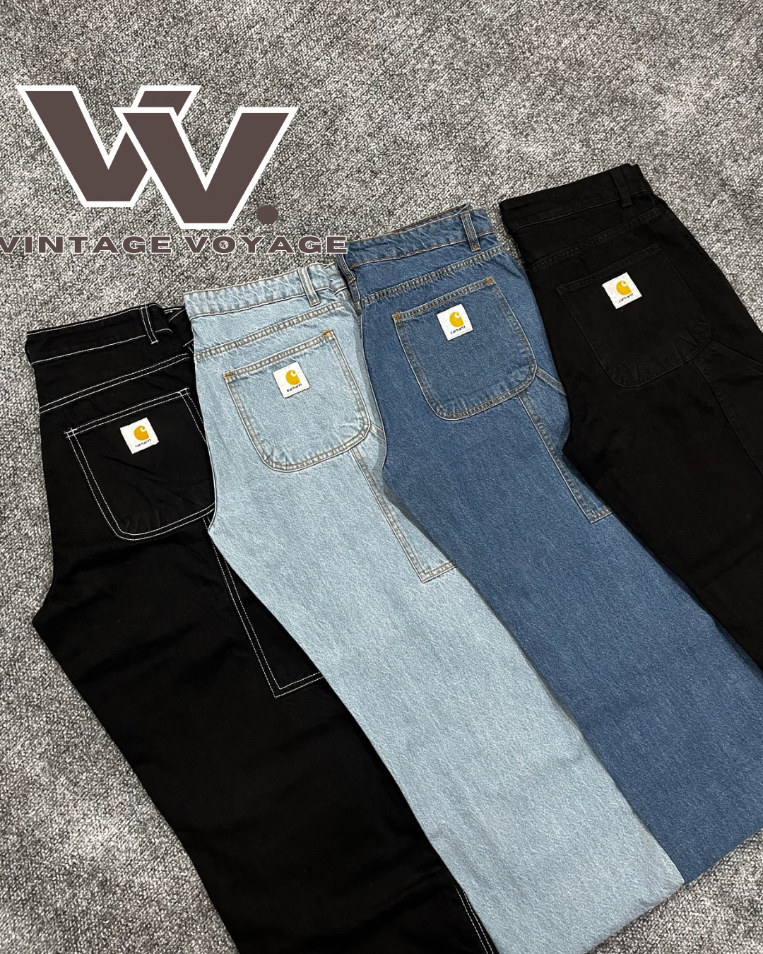 Carhartt Rework Style Baggy Denim Pants - #05825