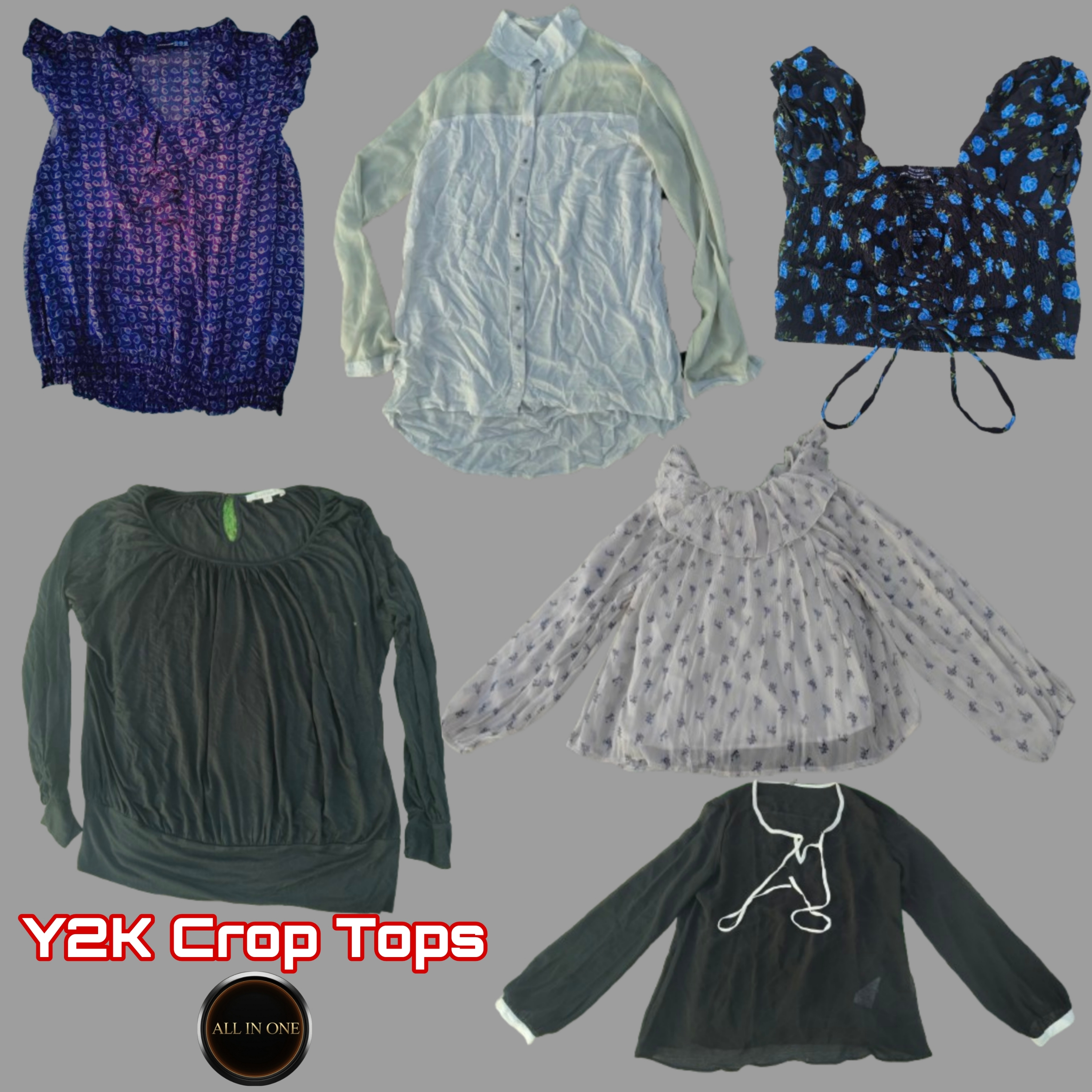 Mix marche top donne crop top | Y2k