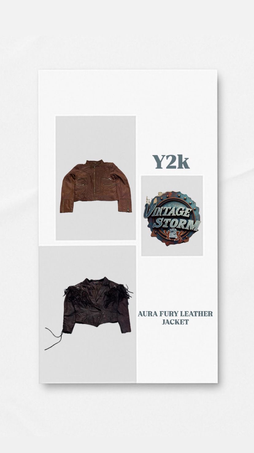 Y2K Aura Fury Leather Jackets