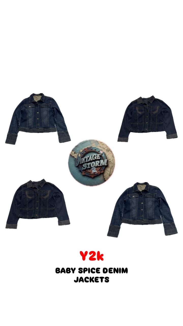 Y2K Baby Spice Denimjacken