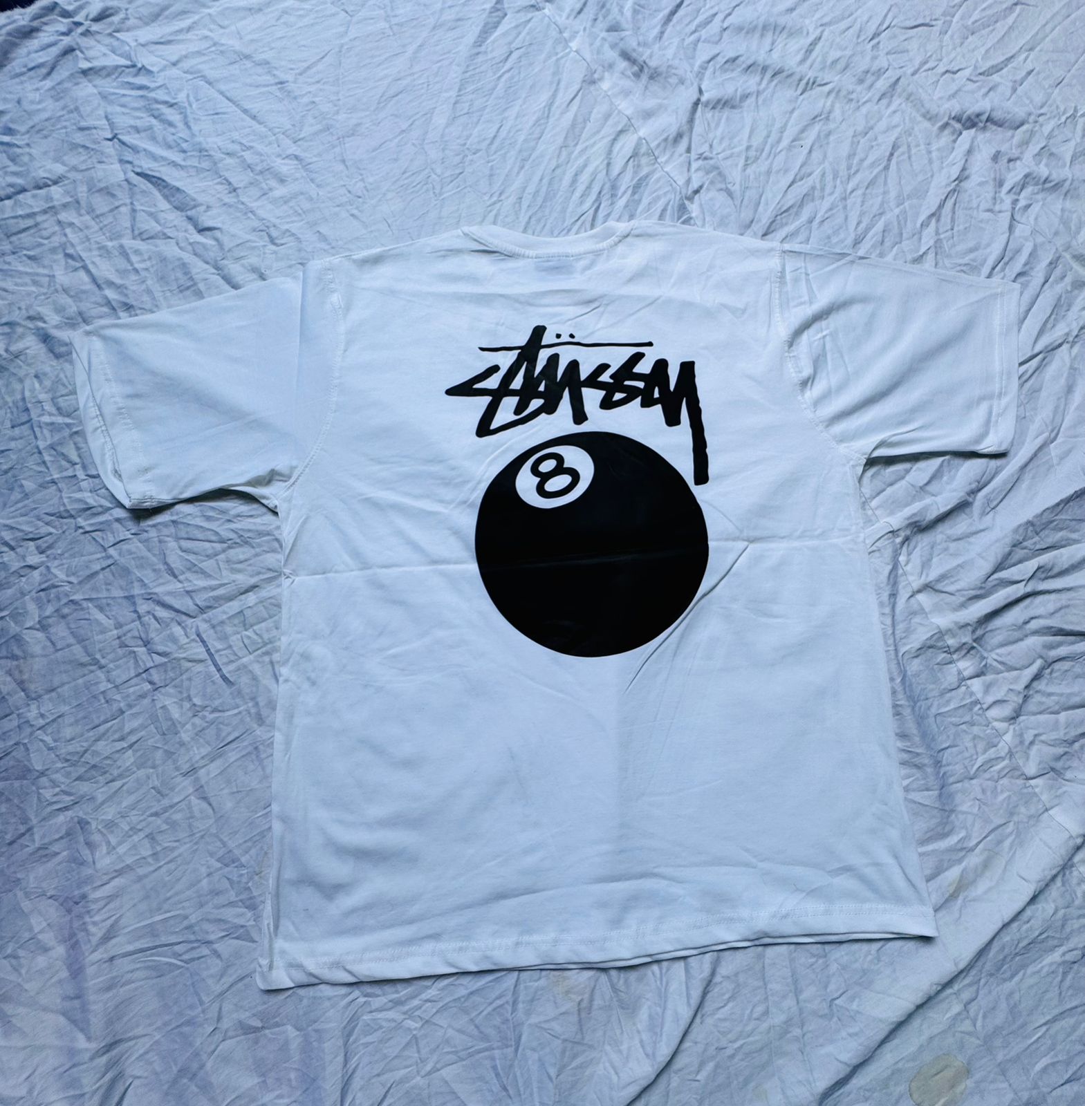 Rework Style Stüssy bedrucktes T-Shirt