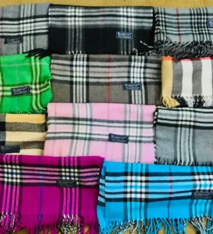 Classical Burberry scarves