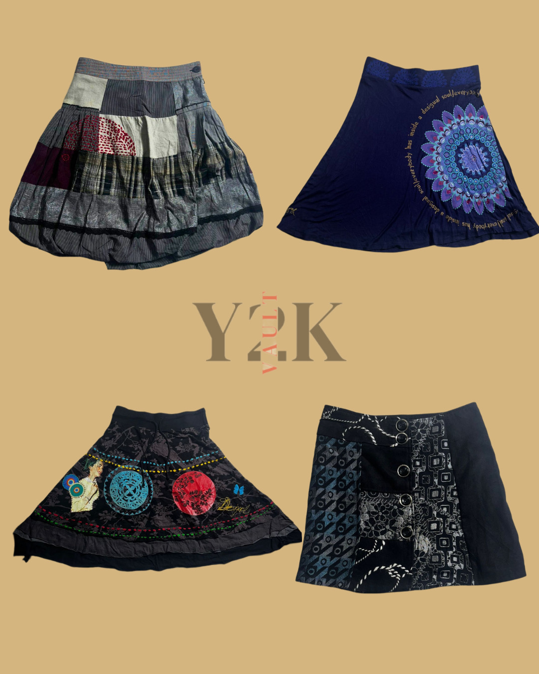 Y2k skirts printed (YV-265)