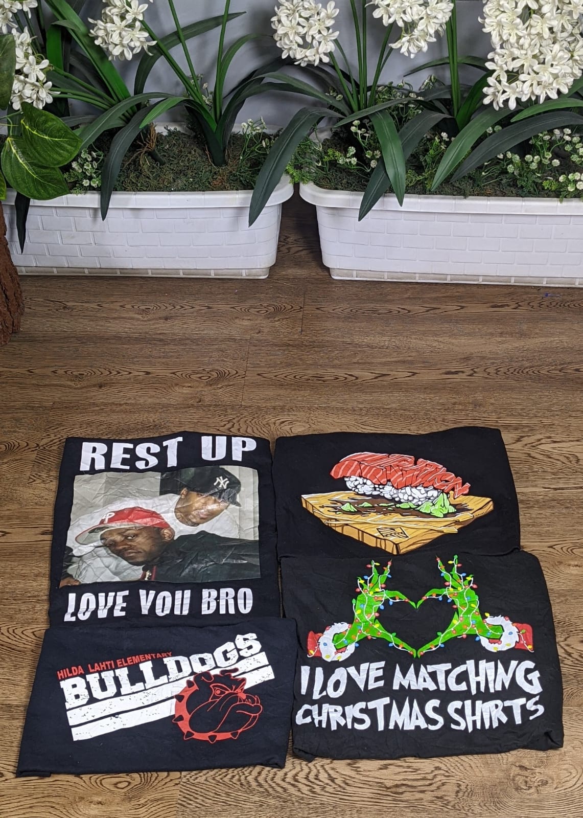 Old school black tees