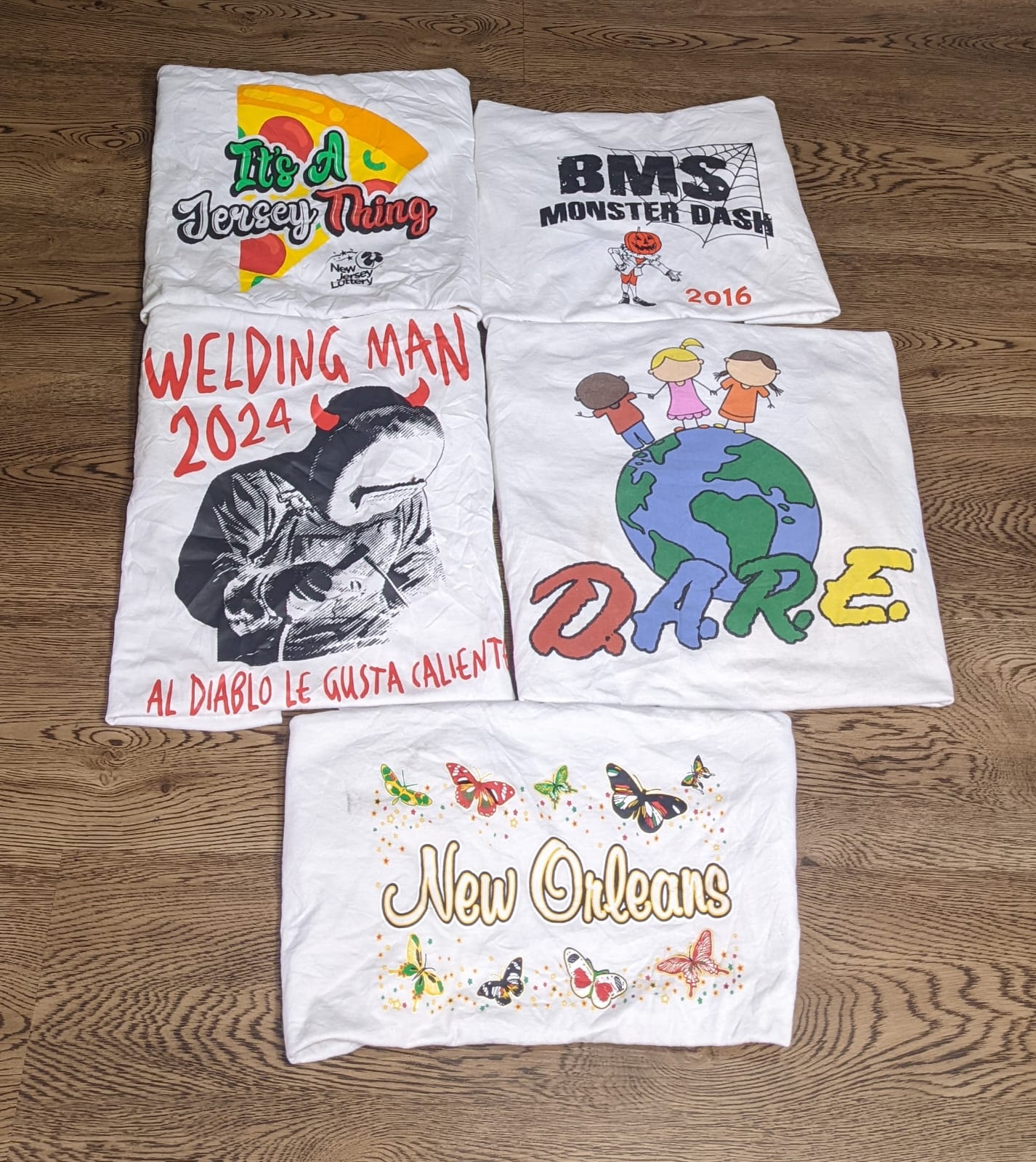Camisetas blancas estampadas
