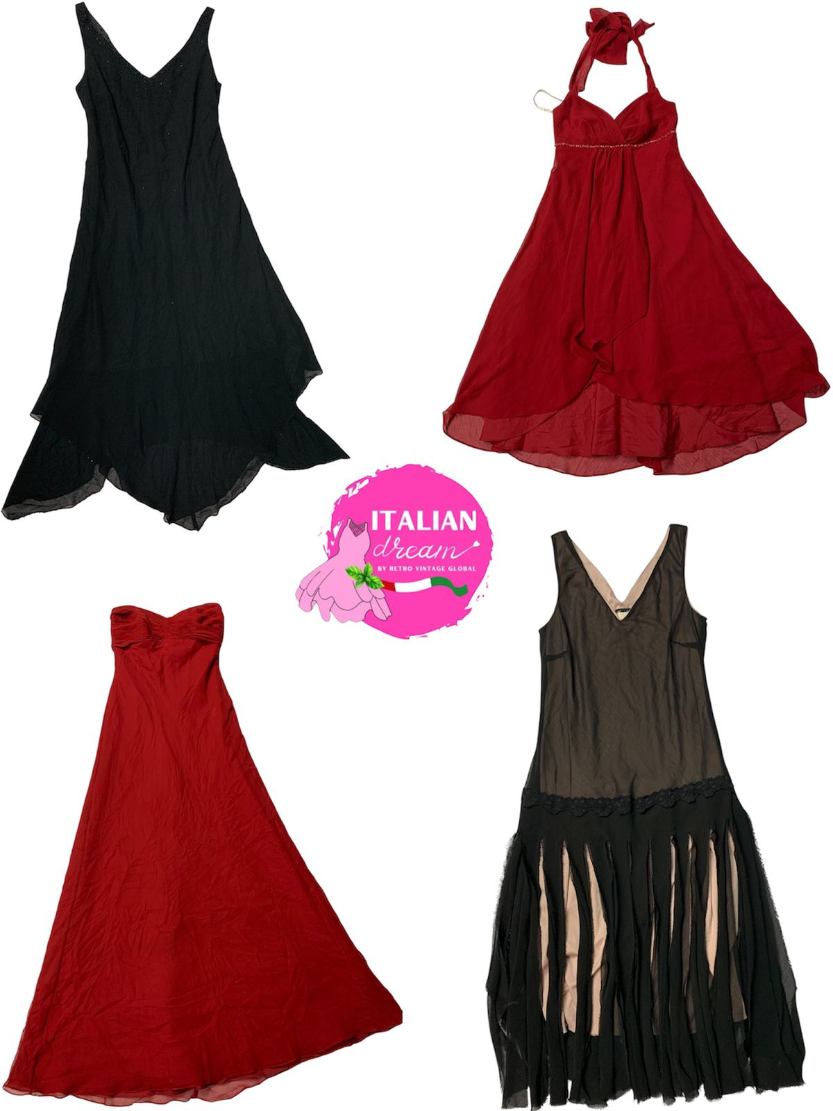 Vestidos únicos do núcleo romântico Y2k