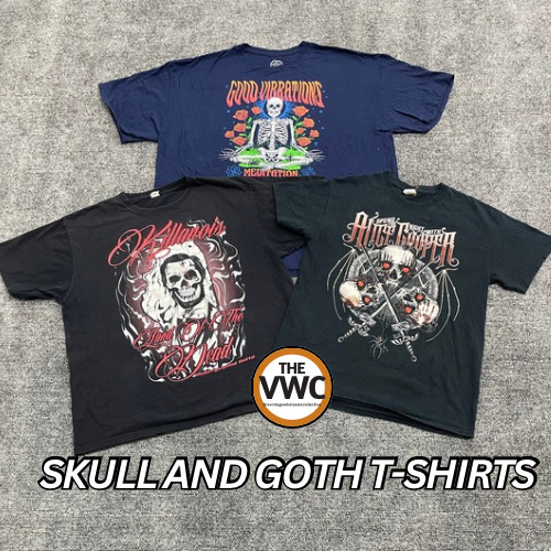 スカルヴィンテージプリントTシャツ ( E-810-50 )