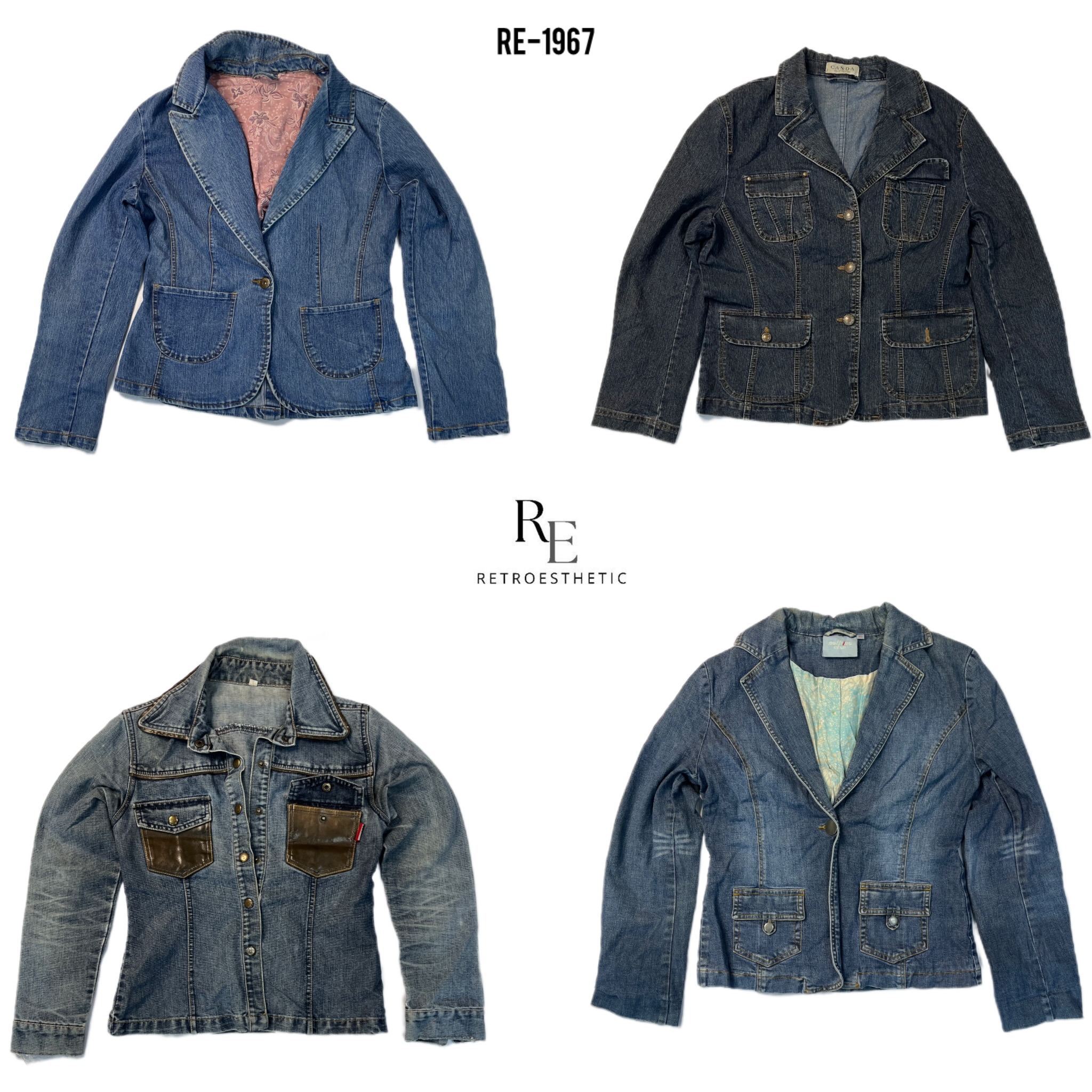 Y2K Britney Era Blazer Denimjacken (RE-1967)