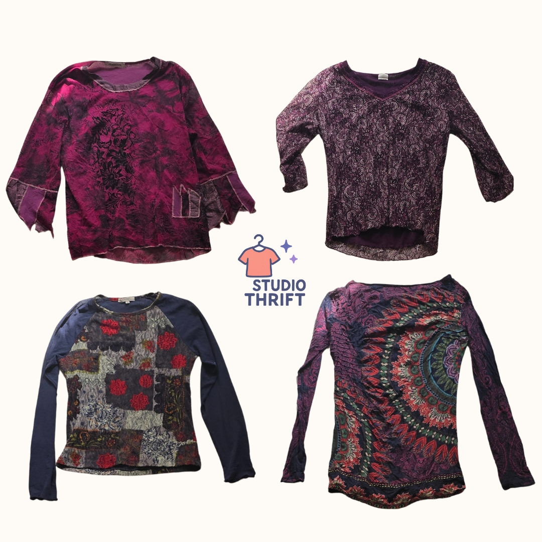 Pacote de Blusas Y2K Gótico & Grunge