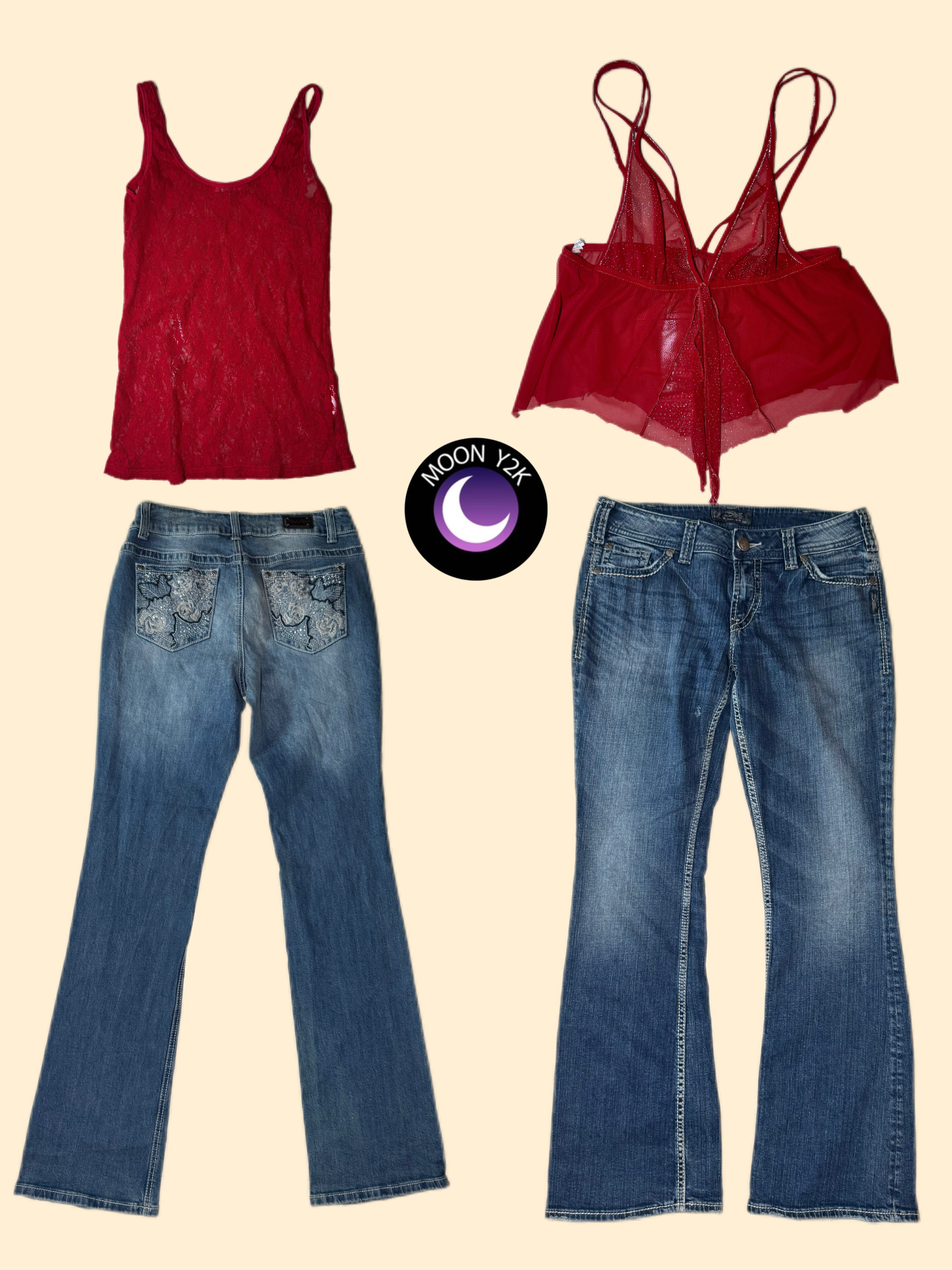 Y2K Romantisches Mädchen Outfit (M-627)