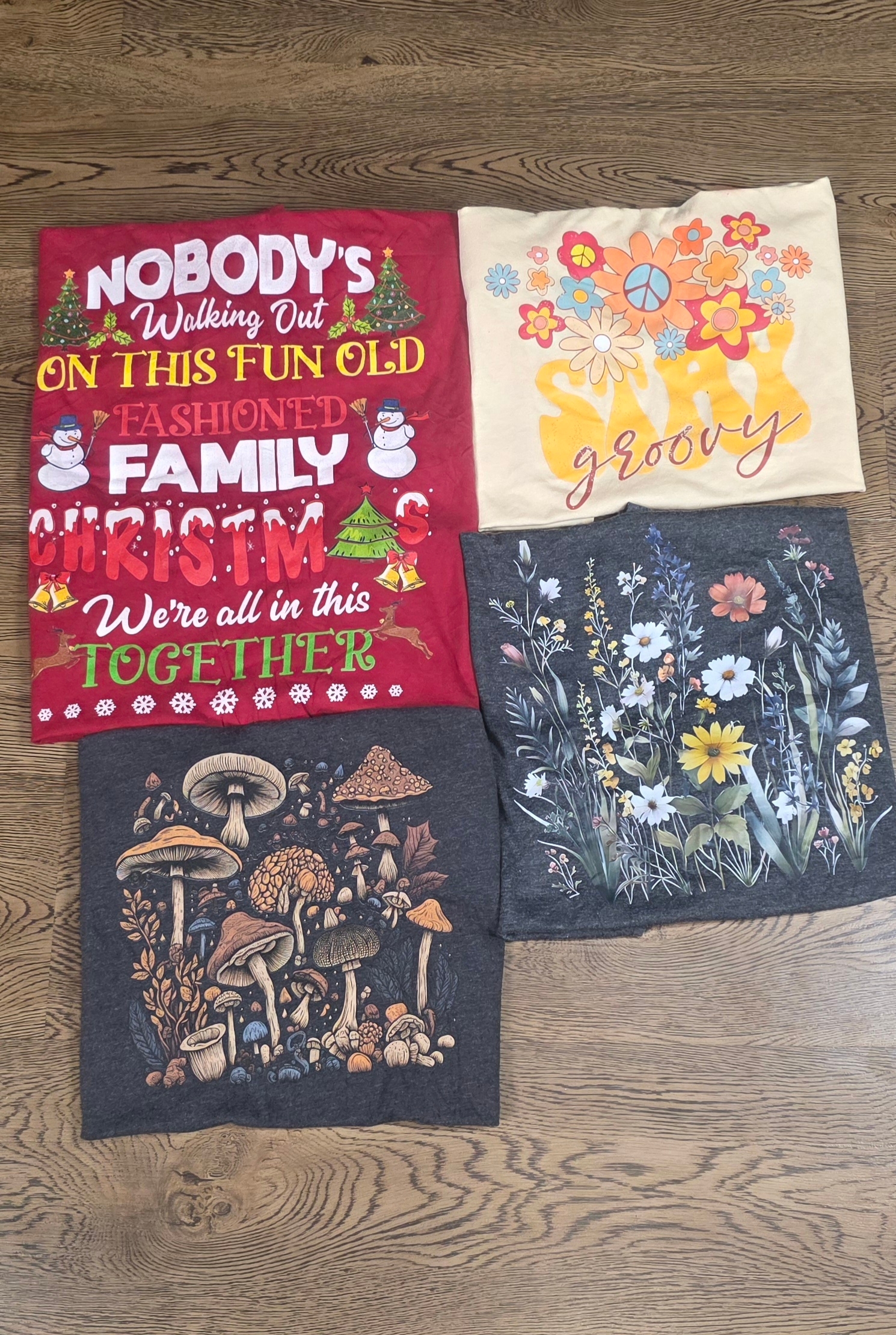 カラフルで美しいTシャツ