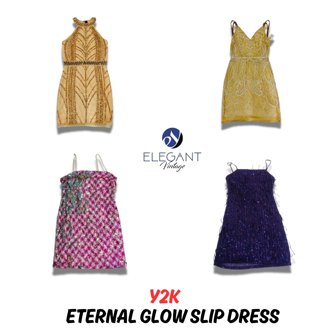 Y2K Eternal Glow Slip Dresses - EV0938