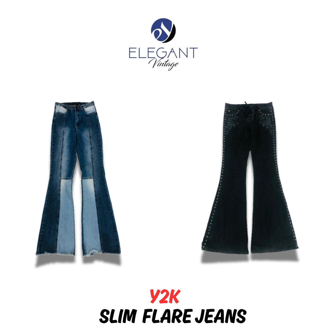 Y2K Slim Flare Jeans - EV0931