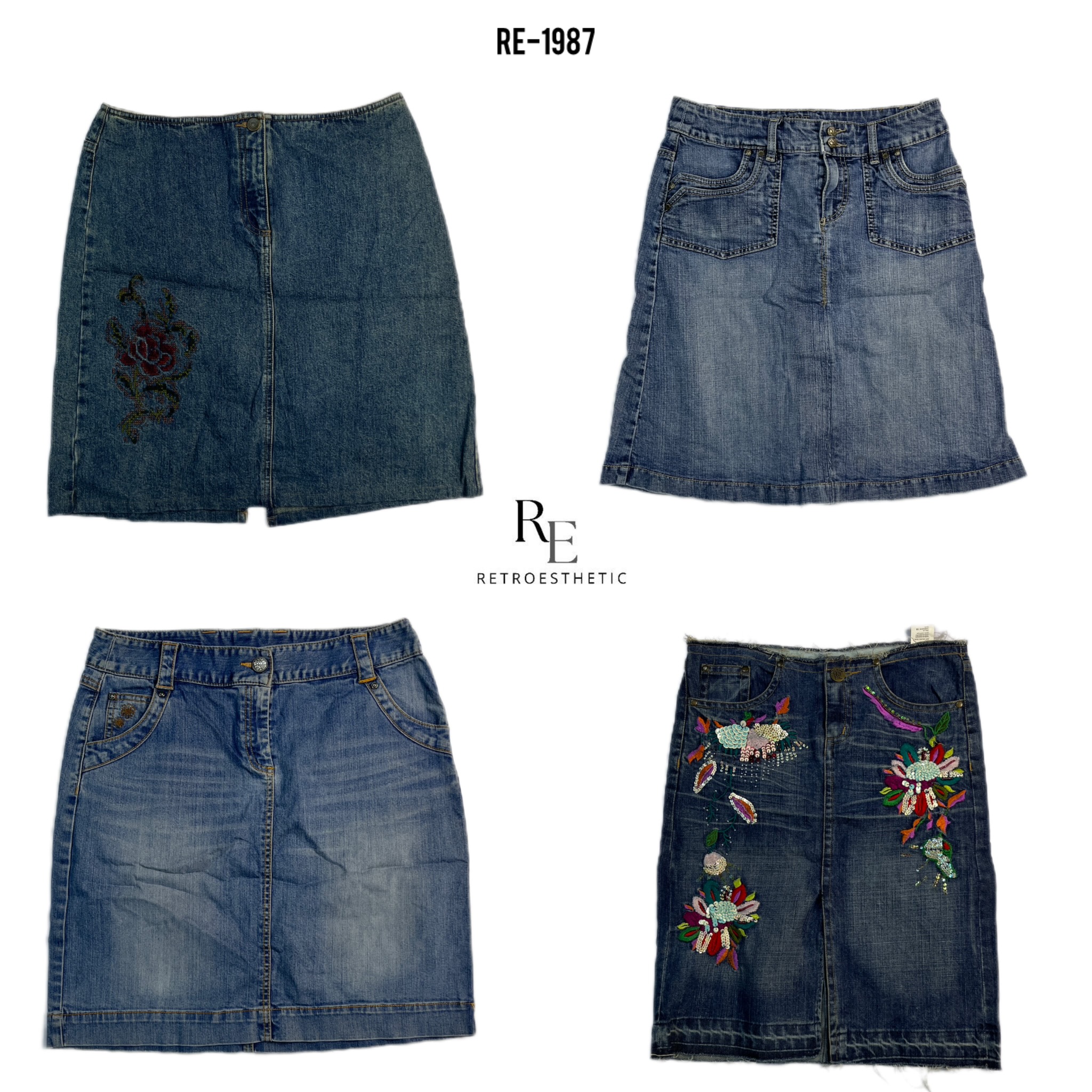Saia Midi Única em Jeans Y2K IT Girl (RE-1987)
