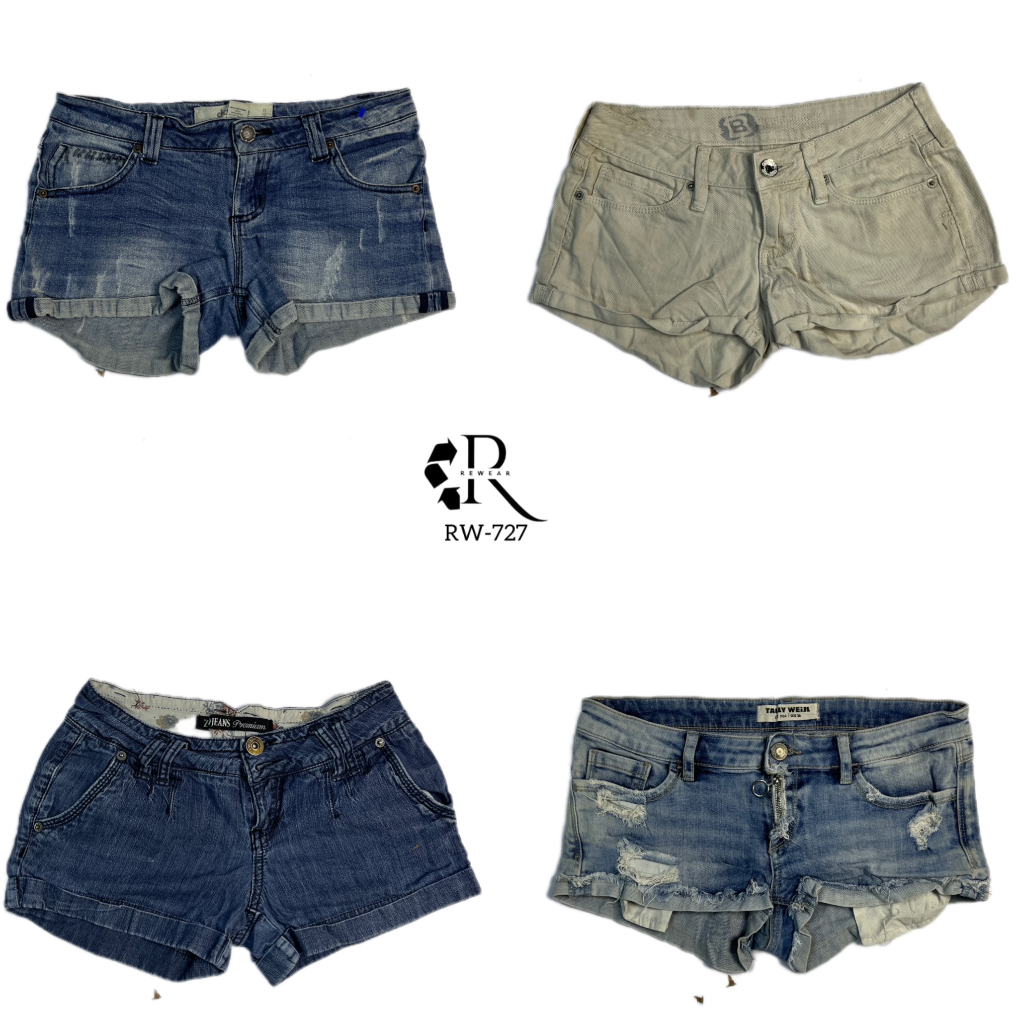 Y2k Retro style Denim micro mini short(Rw-727)