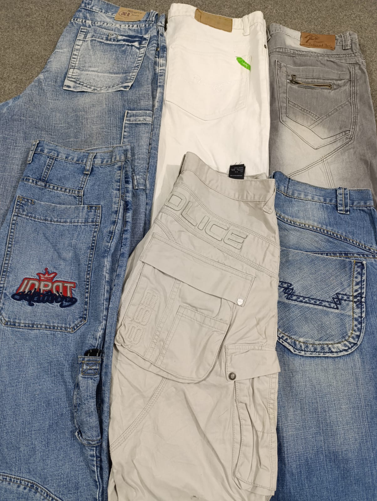 HD1143 Men Baggy Denim Jorts