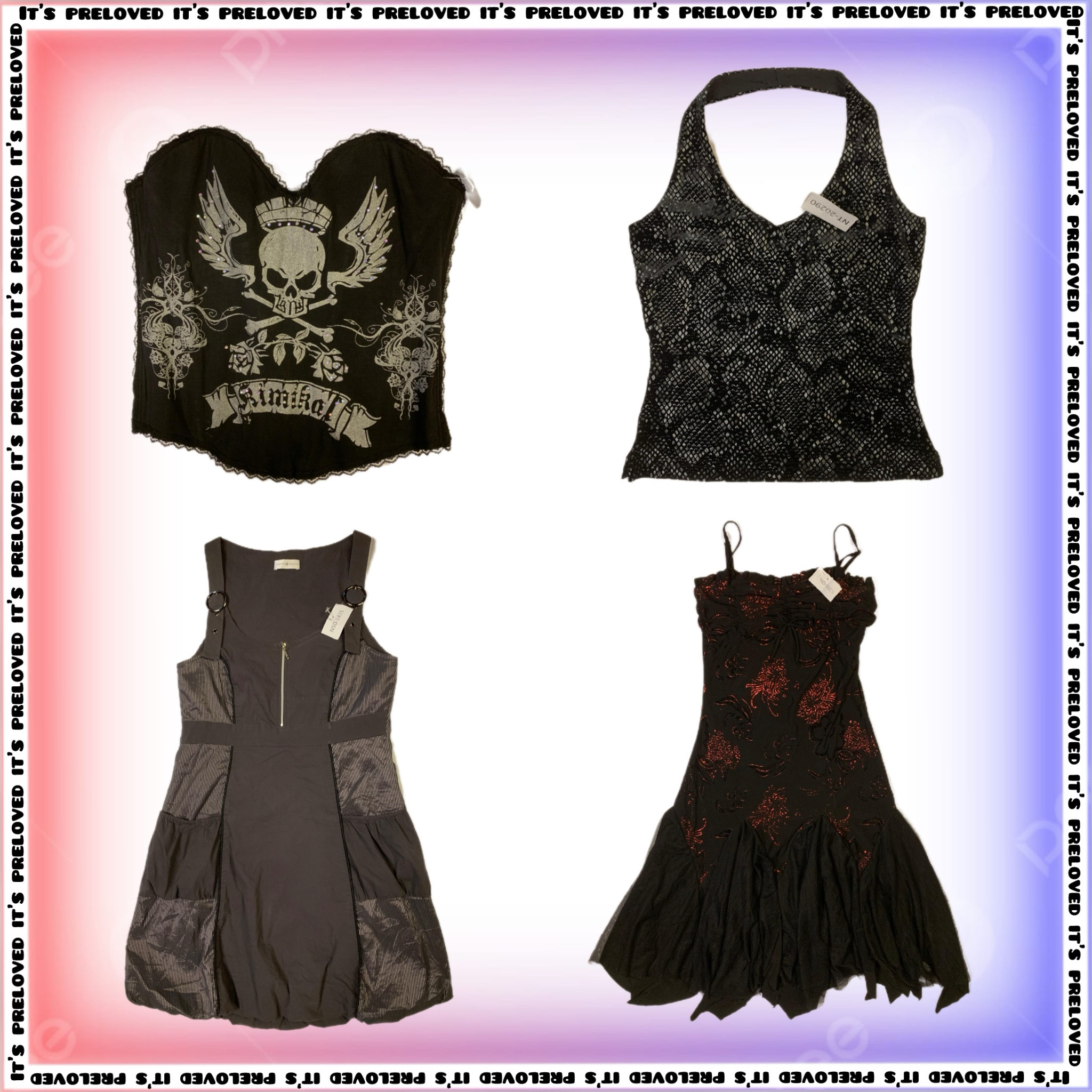 Glitter Grunge Princess tops, skirts and dresses (SS-1232)