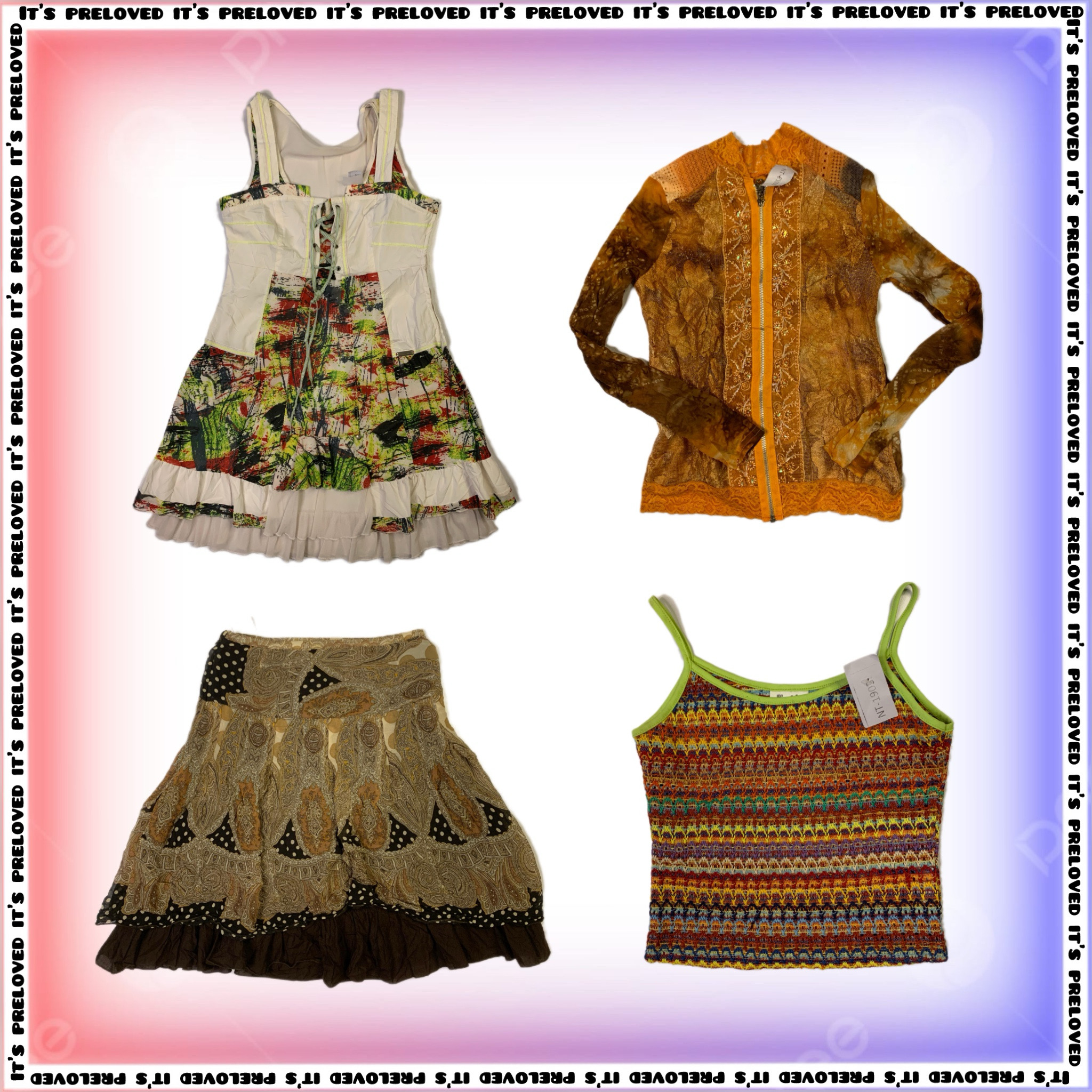 Boho Indie Closet tops, skirts and dresses (SS-1236)