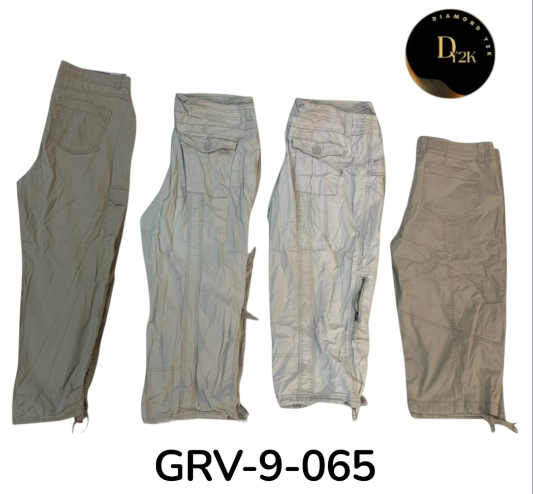 Classic Cargo Capri – Vêtements utilitaires rétro polyvalents (GRV-9-065)