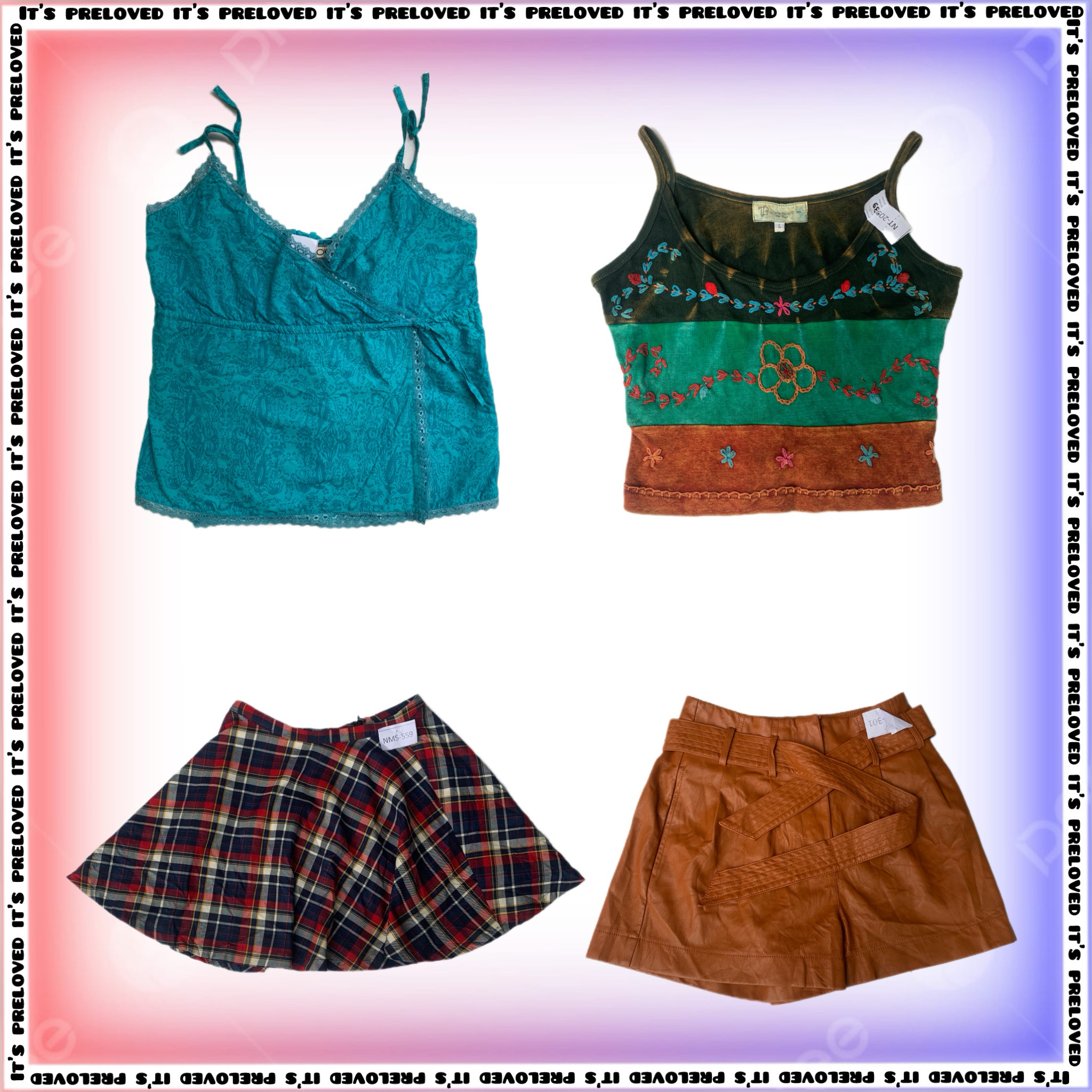 Diari delle tariffe del centro commerciale top, gonne, pantaloni in pelle, vestiti (SS-1239)