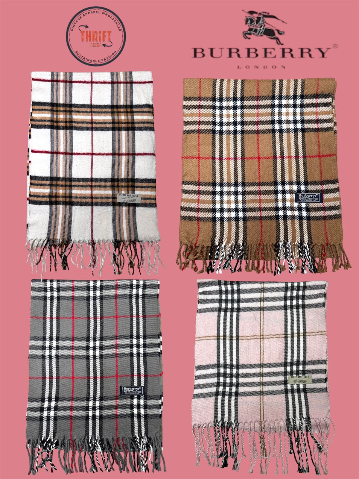 T1435 バーバリー スカーフ 🧣