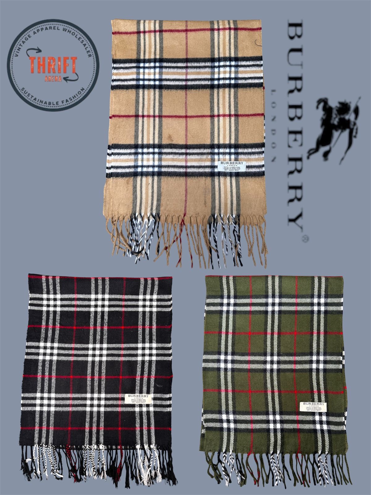 T1434 バーバリー スカーフ 🧣