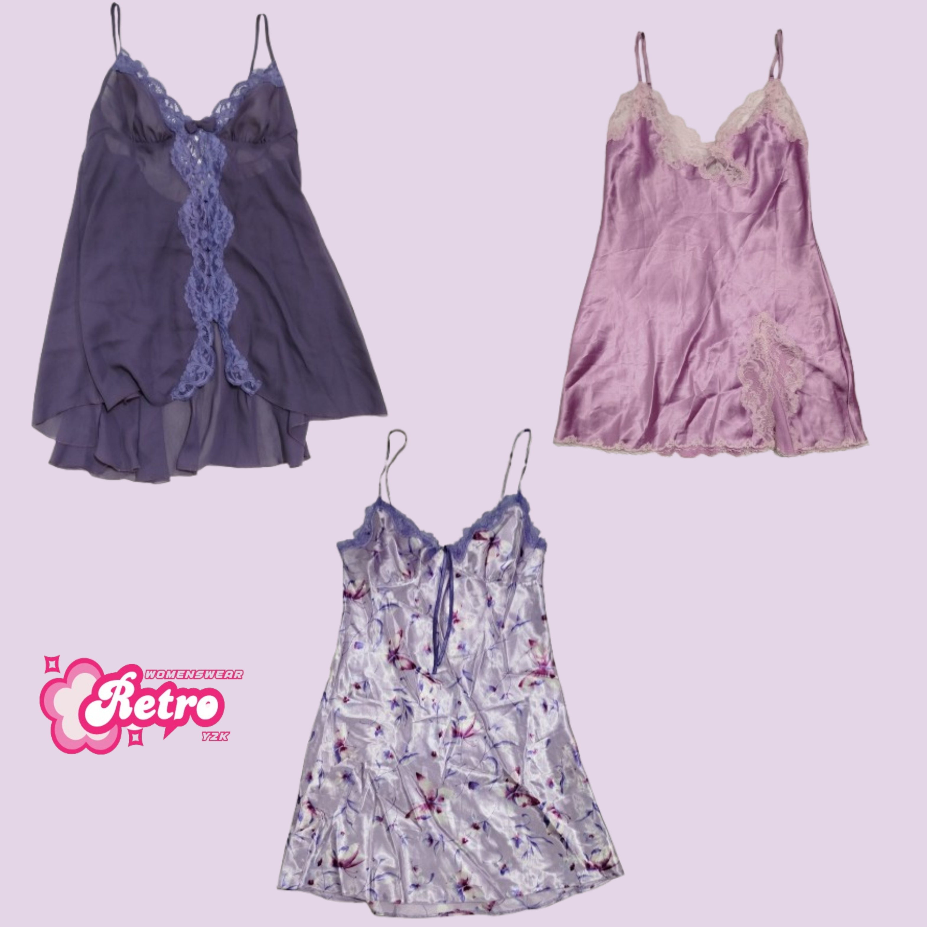 Vestidos Slip Purple Dream Y2K