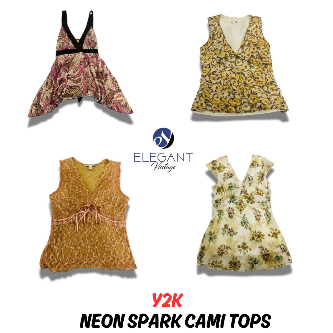 Y2K Neon Spark Cami Tops - EV0963