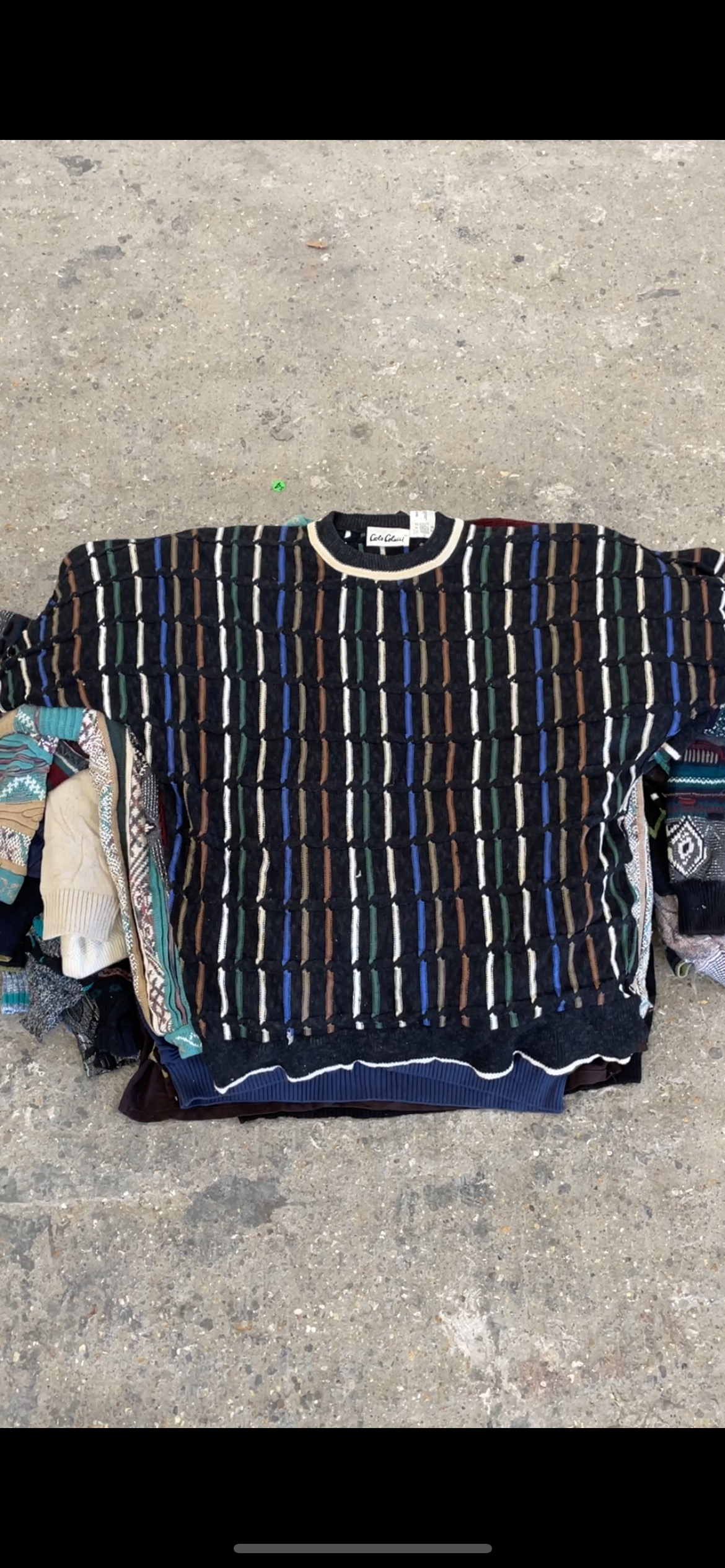 Coogi style knitwear