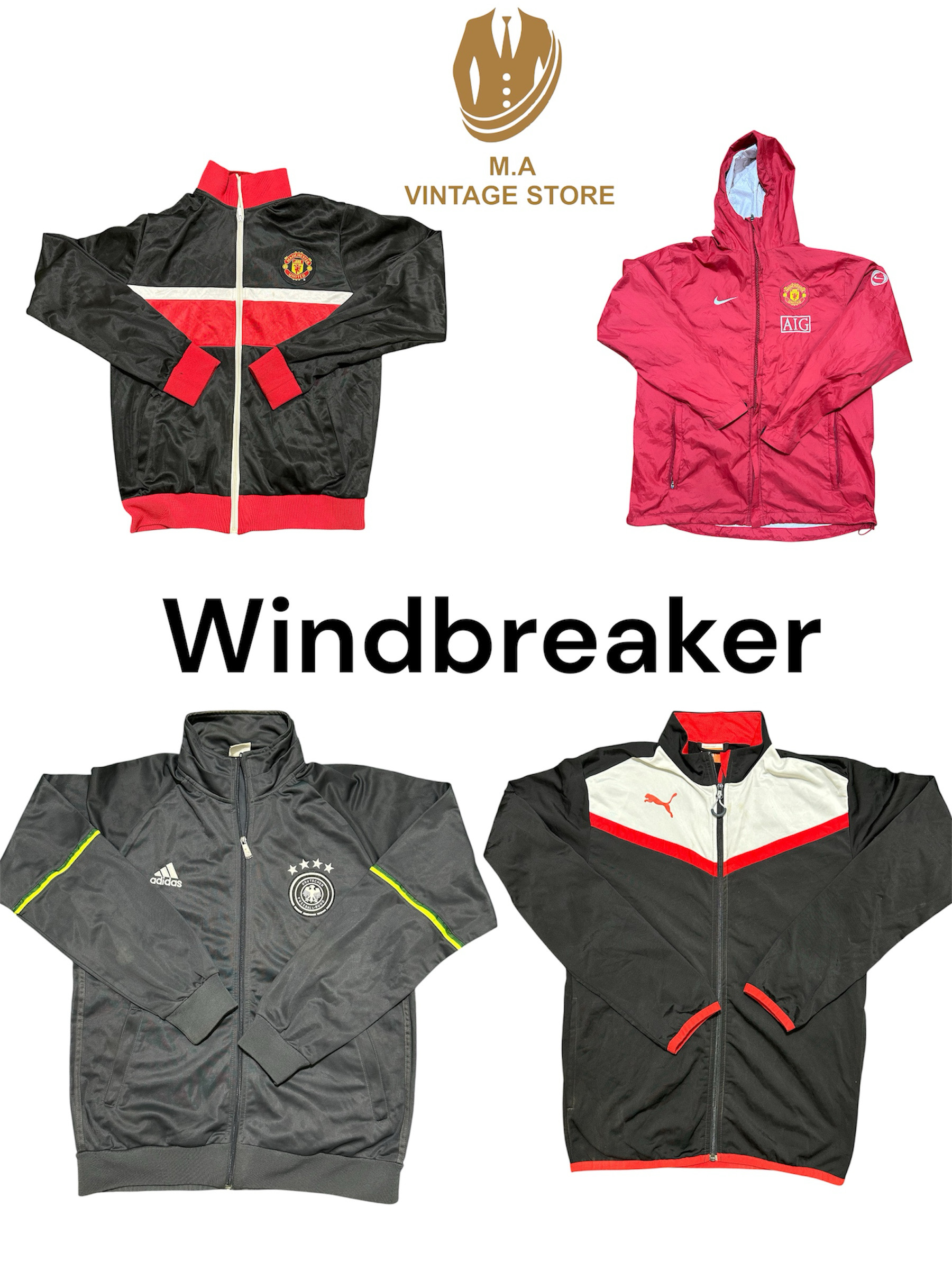 Branded Windbreaker Adidas Nike Puma
