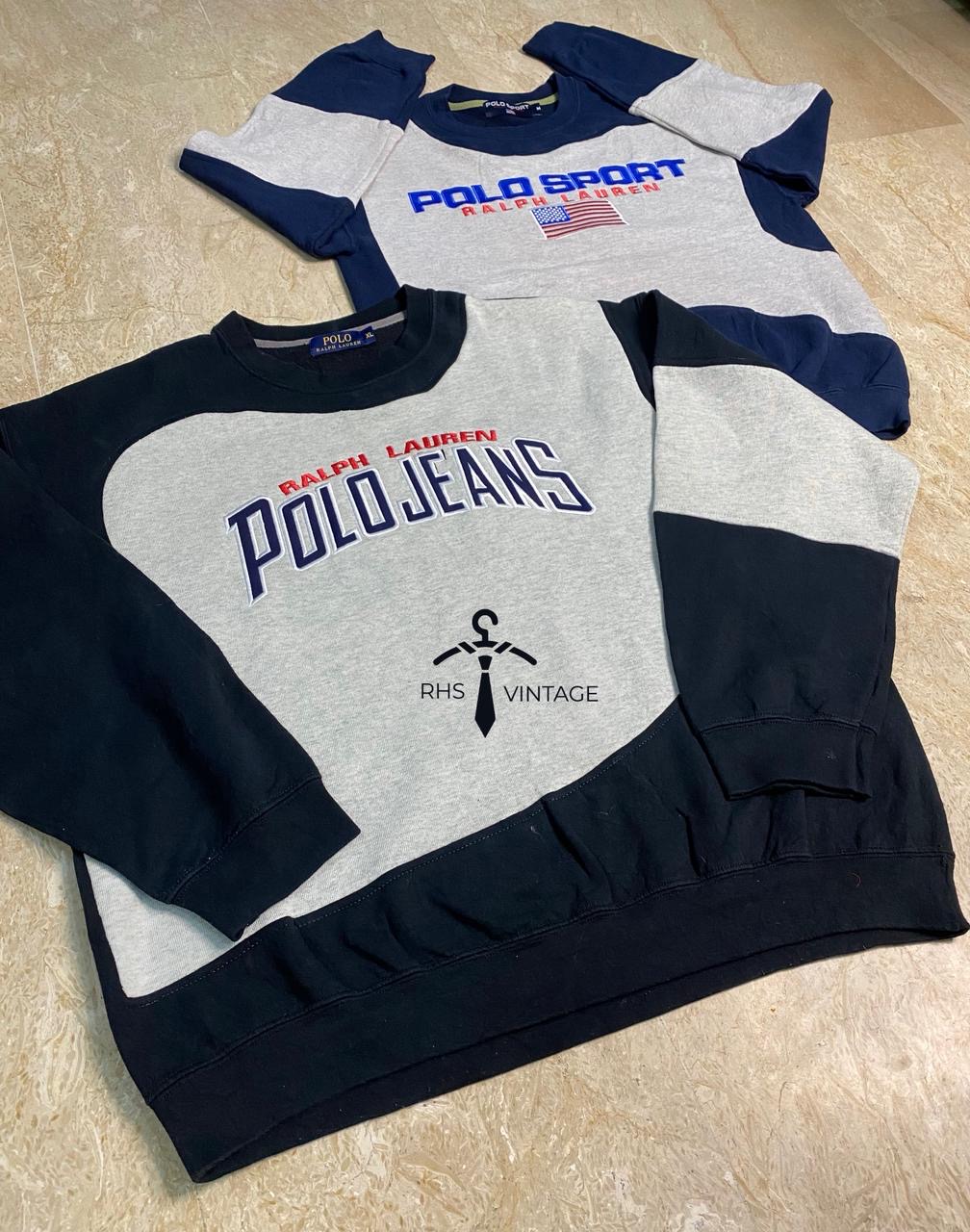 Polo rework style sweatshirts