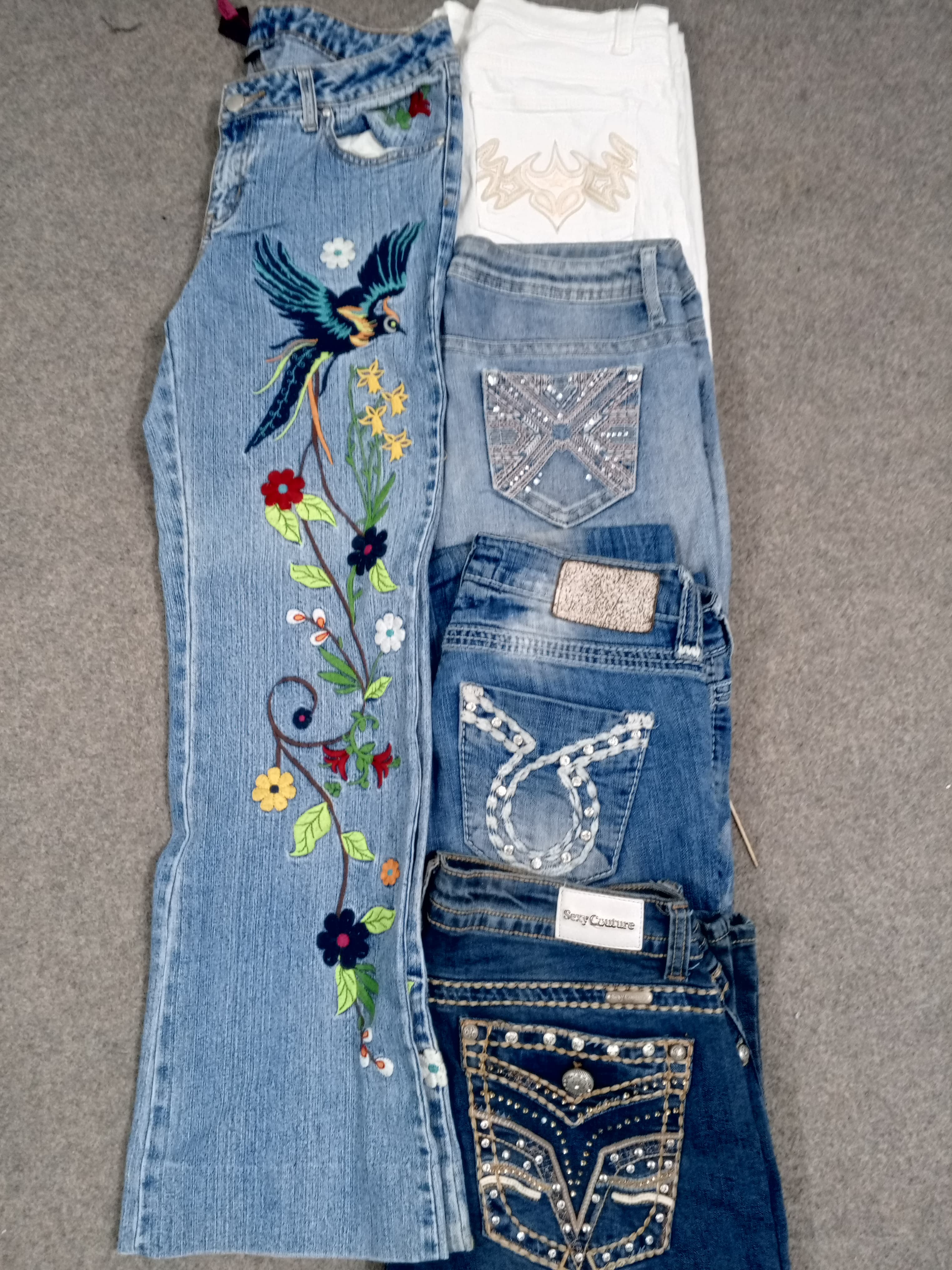 #125 Ladies Y2K Flared Jeans