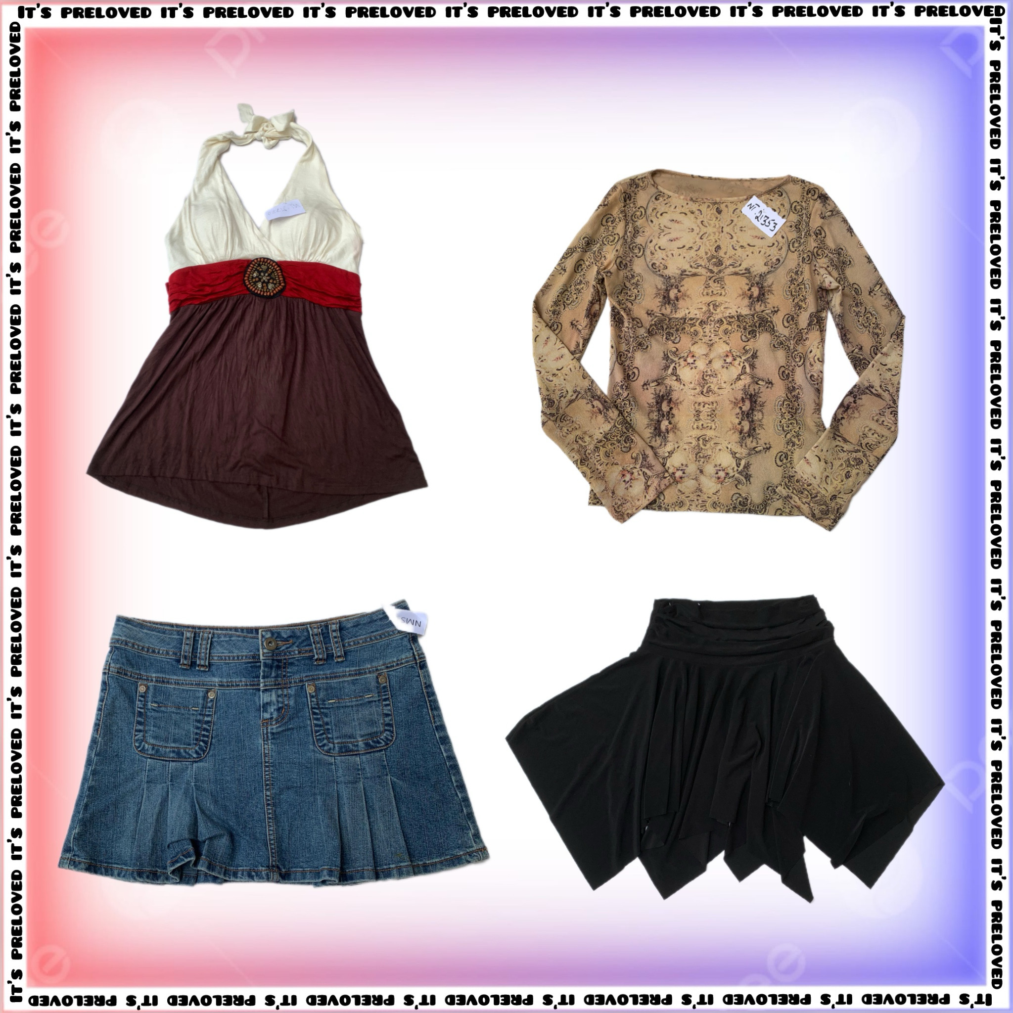 10 Things I Love About You- Y2K Tops and Mini Skirt Mix (SS-1250)