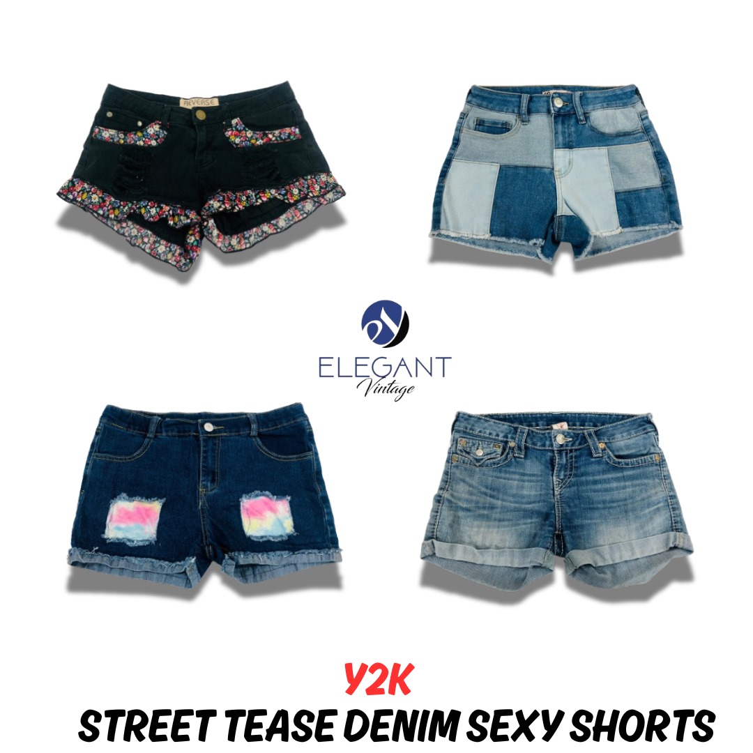 Y2K Street Tease Denim Sexy Shorts - EV0981