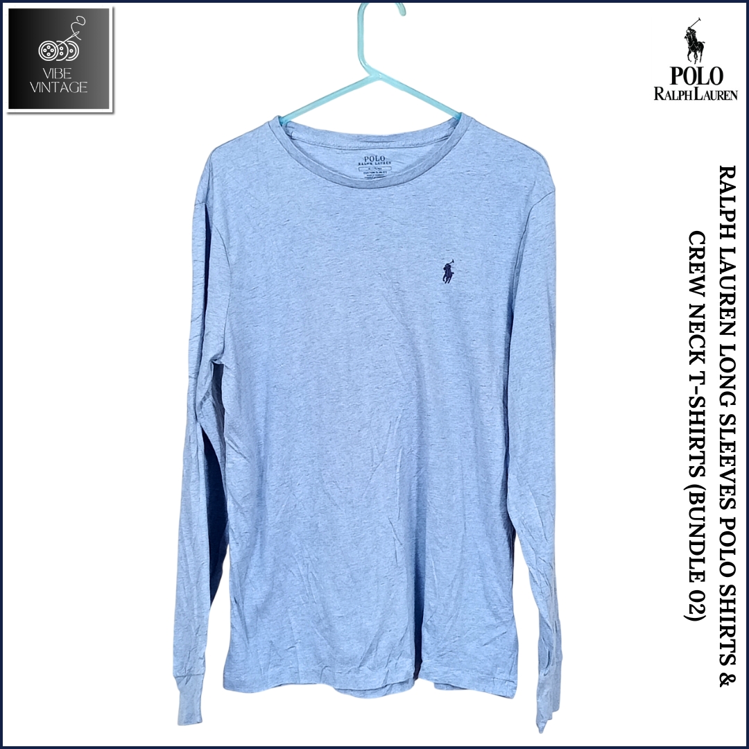 RALPH LAUREN LONG SLEEVES POLO SHIRTS & CREW NECK T-SHIRTS (BUNDLE 02)