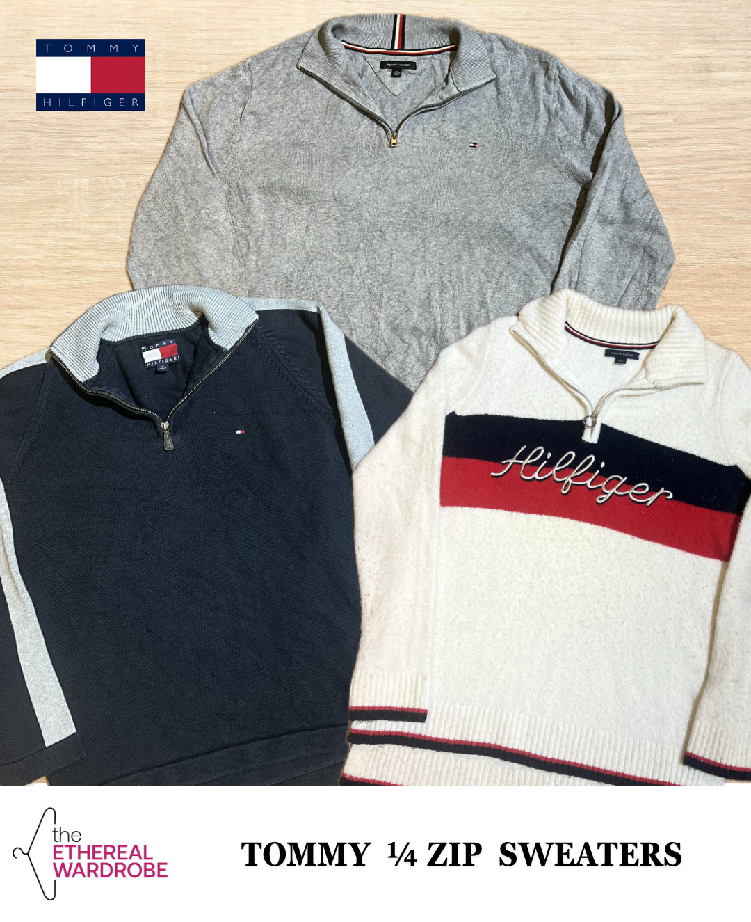Tommy Hilfiger Half Zip / Quarter Zip Sweaters