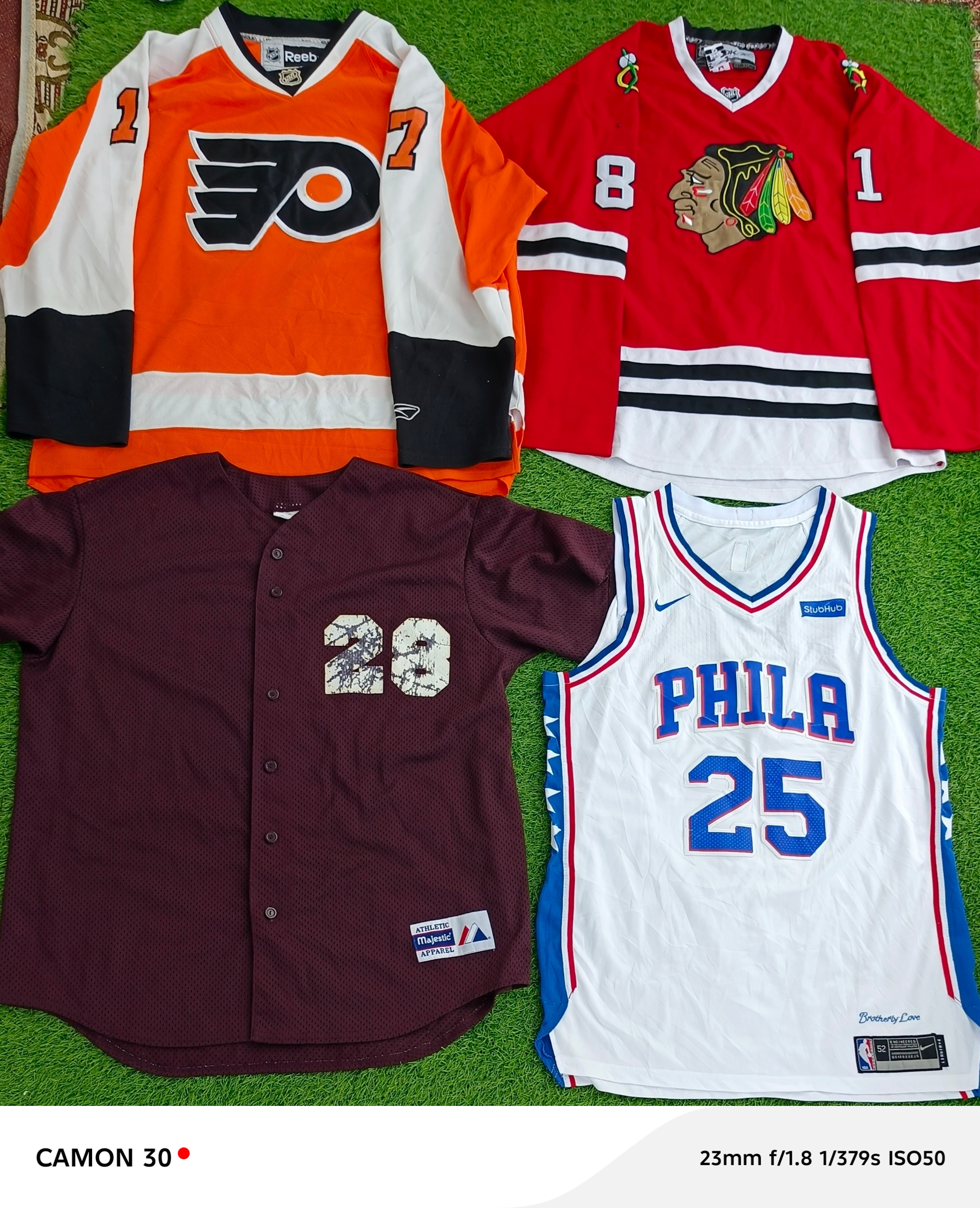 NFL, NHL, NBA, MLB, Jersey