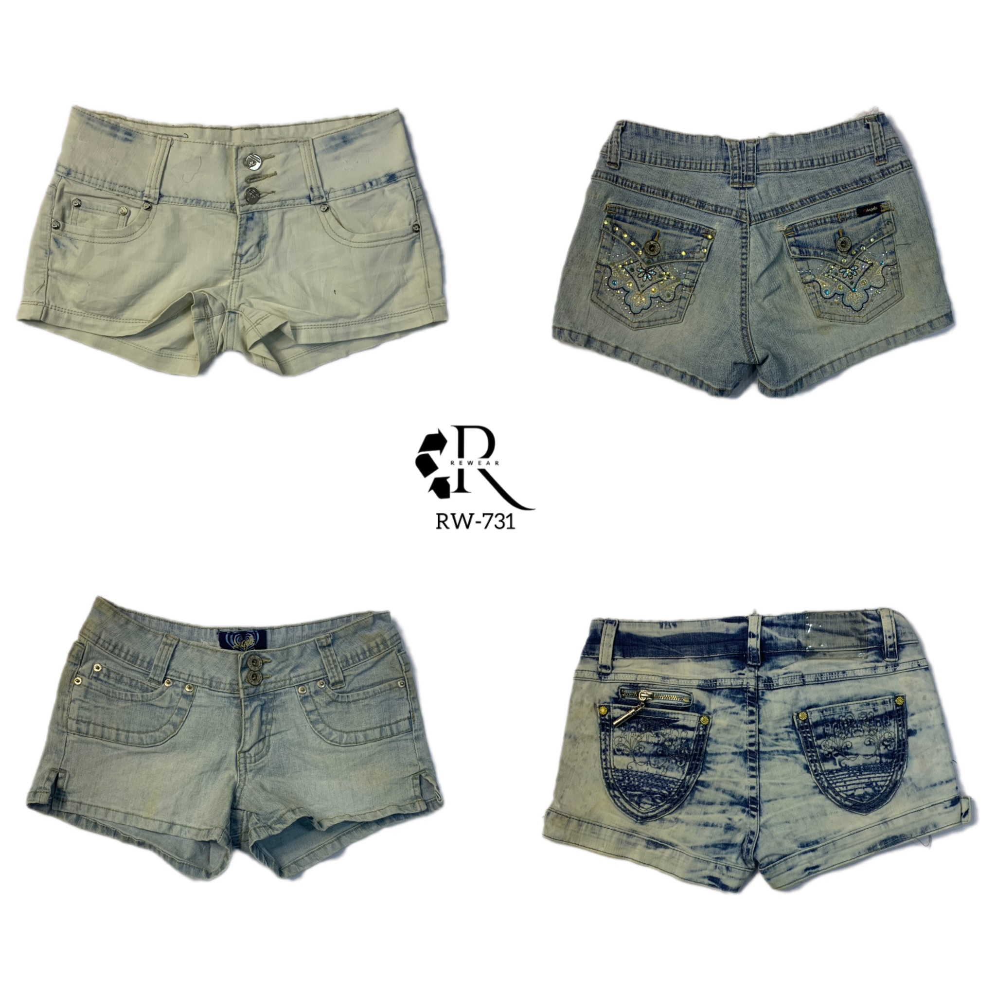 Y2k denim Unique shorts (RW-731)