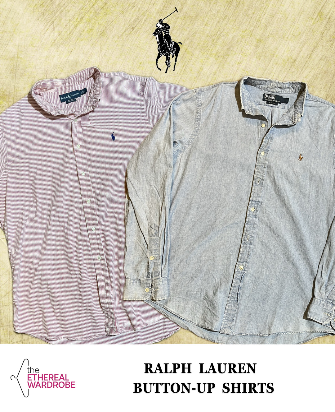 Chemises à boutons Ralph Lauren 10 pièces