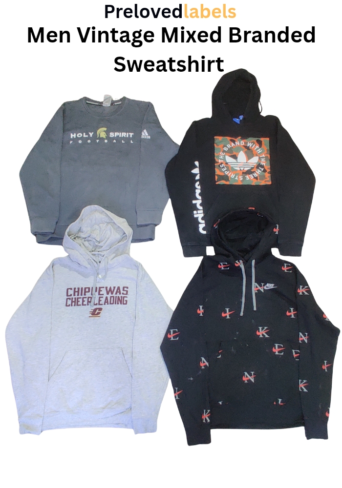 Men’s Vintage Mixed Branded Sweatshirt Bundle – ( WCV: 523 )