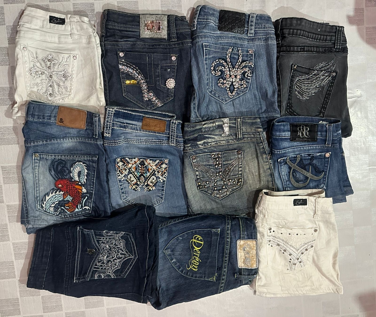 L.A.IDOL USA . AND OTHER MIX BRANDS MINI SKIRTS (ID 1366)