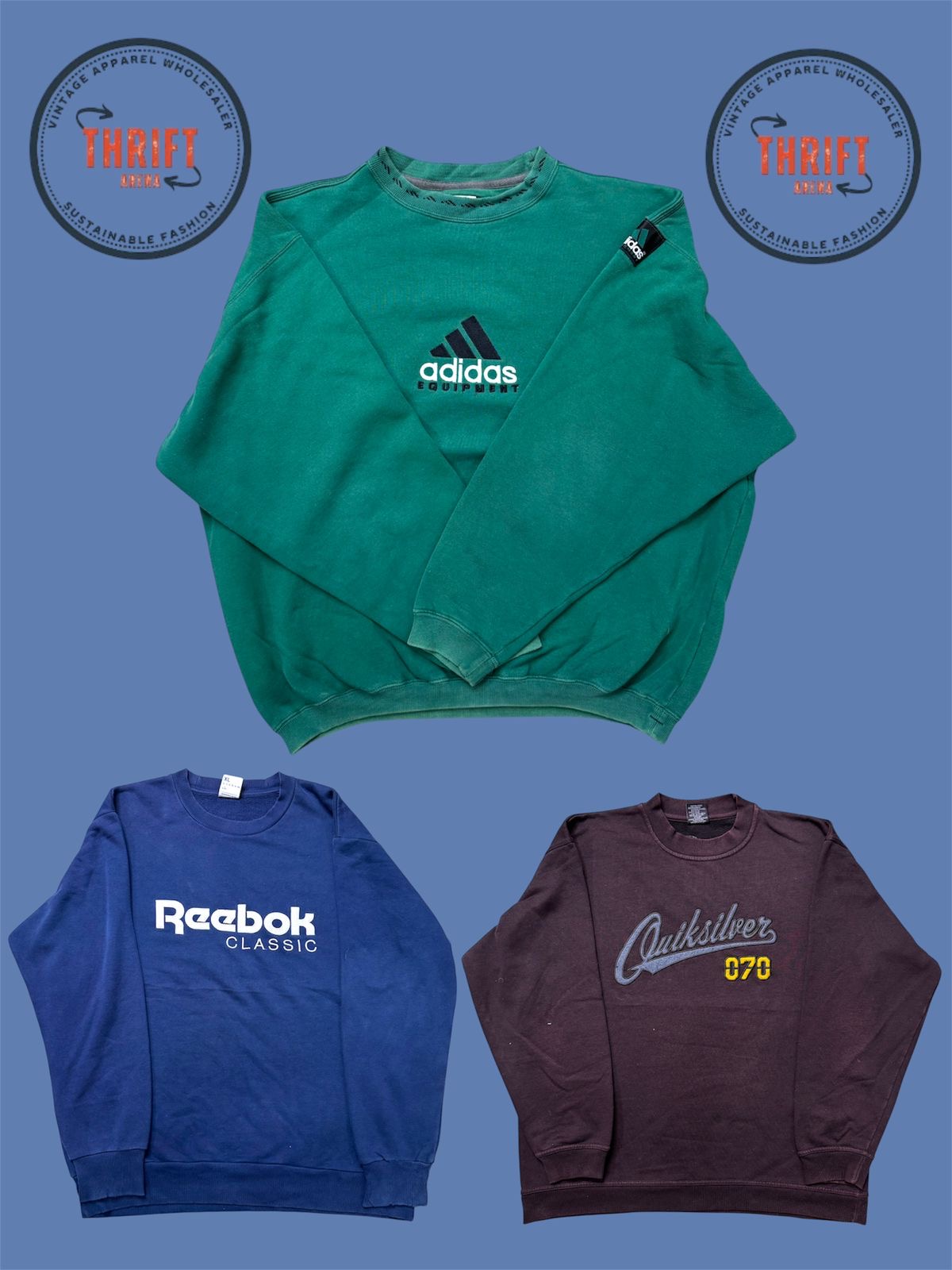 T1443 Nike/Reebok/Quick Silver/Adidas Mix Felpa