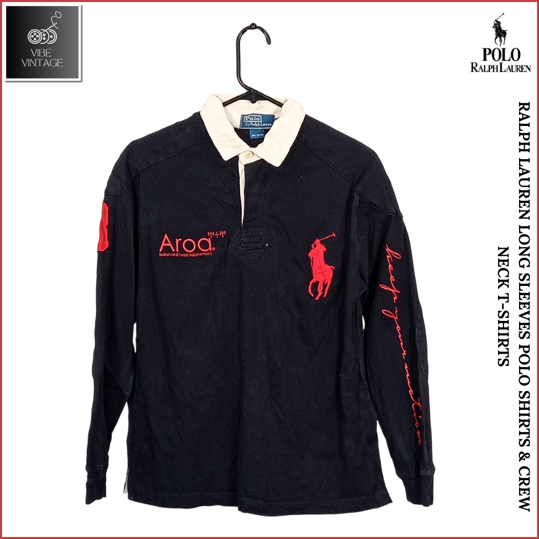 CAMISAS POLO DE MANGA LARGA RALPH LAUREN Y CAMISETAS DE CUELLO REDONDO (PAQUETE 11)