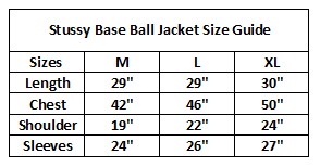 Stussy rework style GIACCHE DA BASEBALL