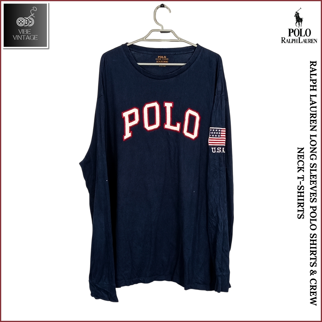 RALPH LAUREN T-SHIRTS À MANCHES LONGUES ET T-SHIRTS COL ROND (BUNDLE 17)